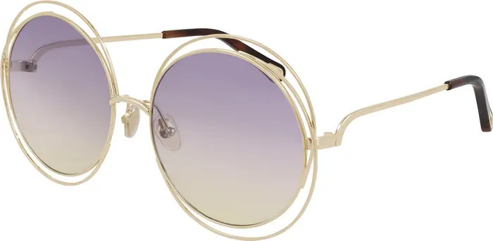 Chloé 62mm Gradient Round Sunglasses | Nordstrom | Nordstrom