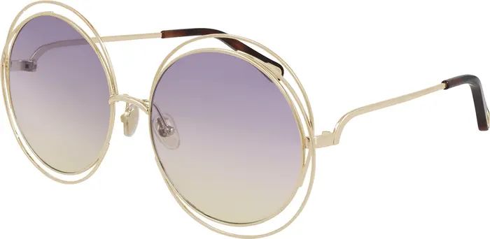 Chloé 62mm Gradient Round Sunglasses | Nordstrom | Nordstrom