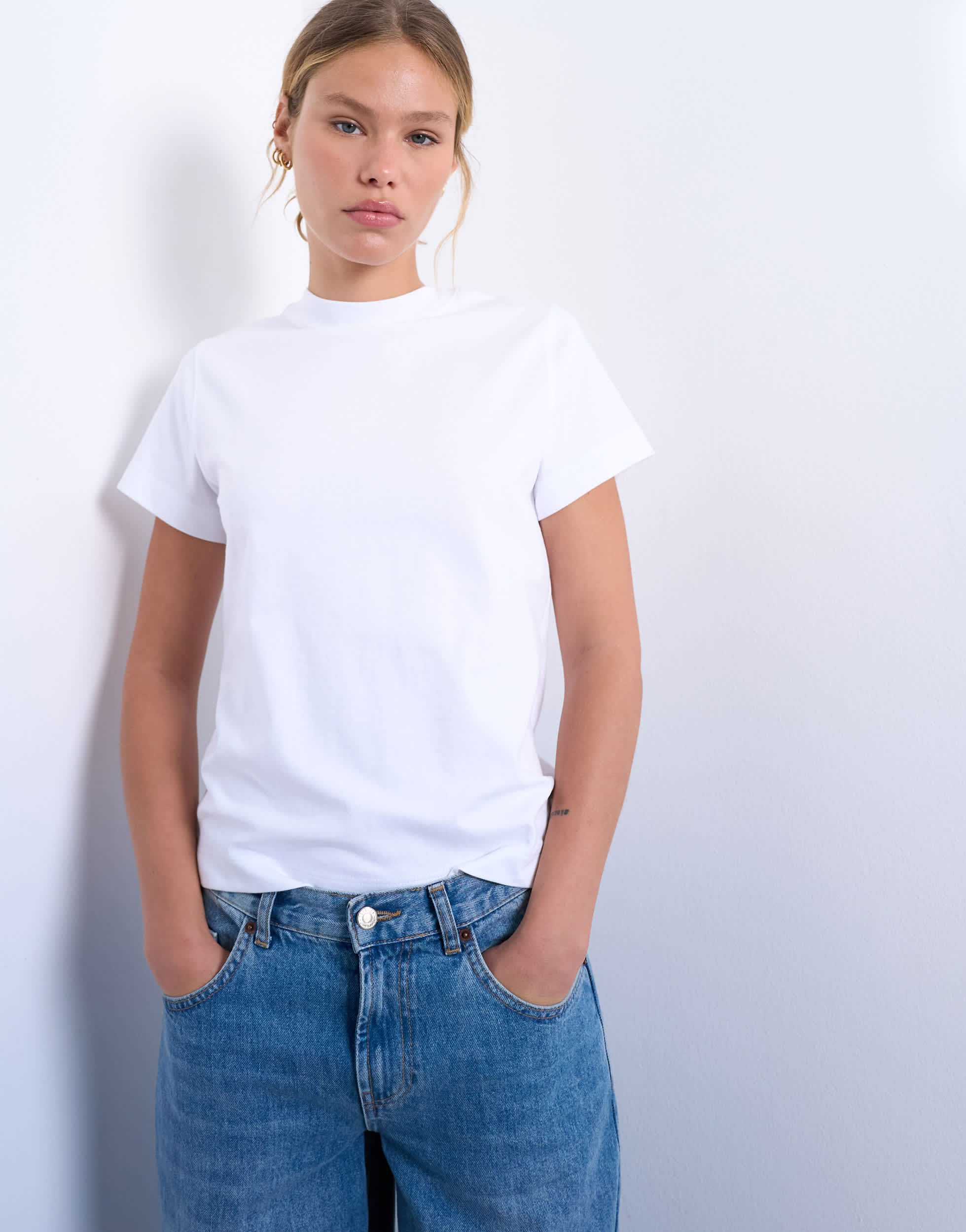 Topshop kastenförmiges T-Shirt in Weiß | Topshop (UK, DE, FR)