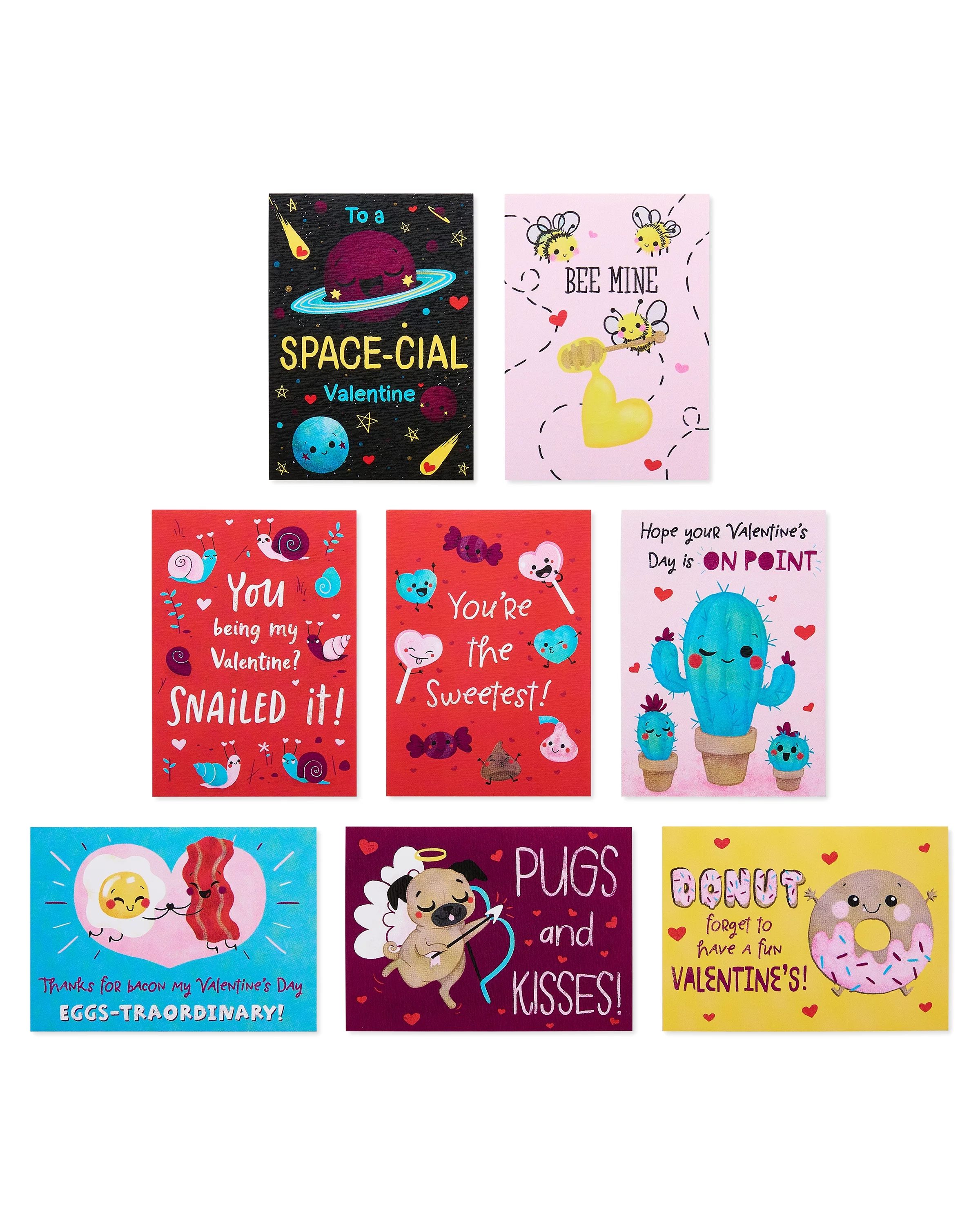American Greetings Valentine's Day Cards for Kids Classroom, Pun-Filled Messages (40-Count) - Wal... | Walmart (US)