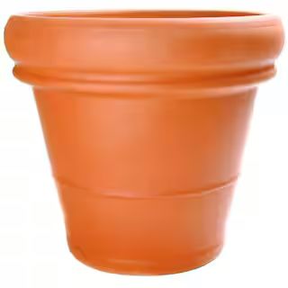 22 in. Extra Large Heavy Rimmed Terra Cotta Clay Pot | The Home Depot