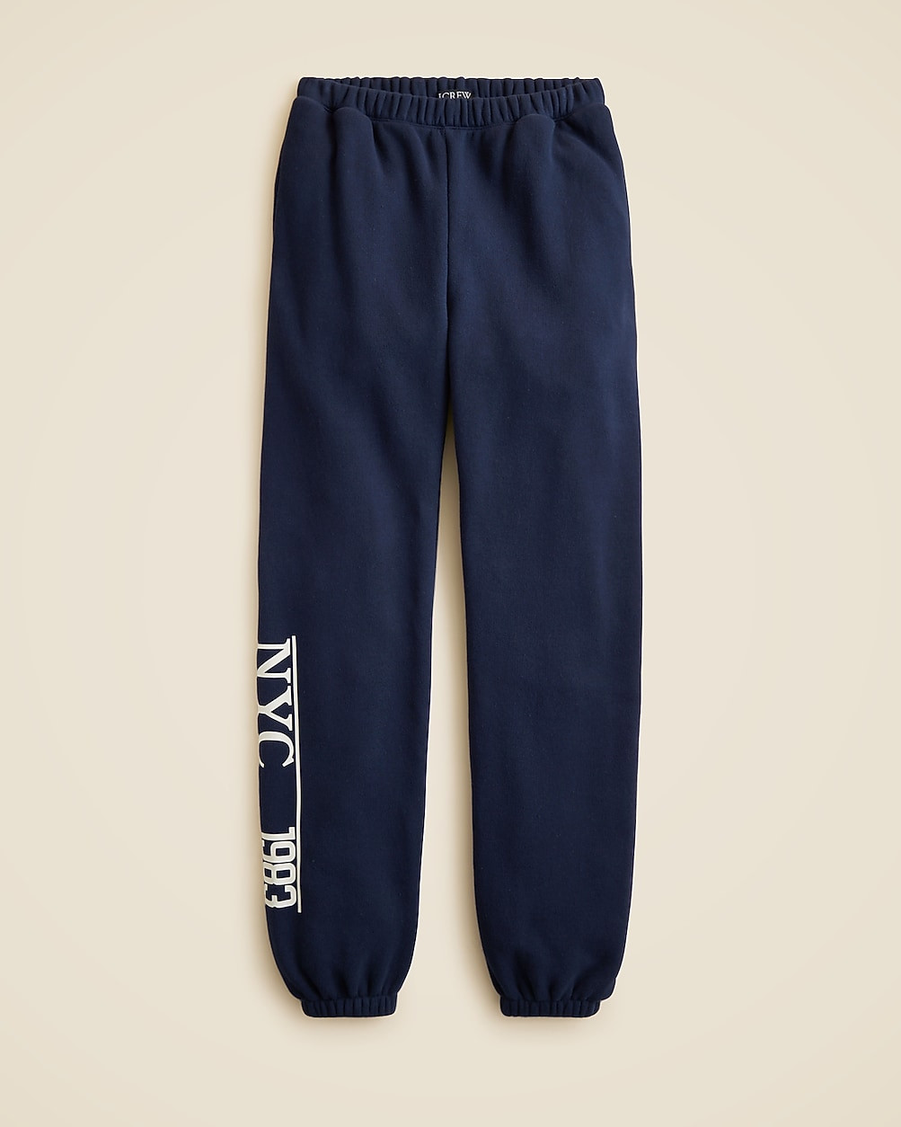 Relaxed-fit "NYC 1983" graphic jogger pant in heritage terry | J. Crew US