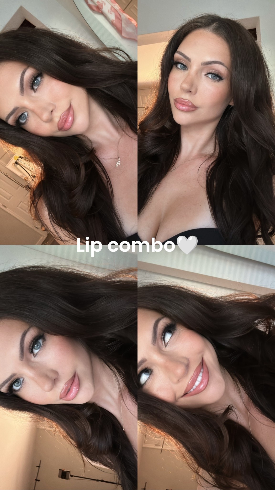Obsessed with this lip combo🤍 lip liner is shade medium & lipstick is shade soft truffle! 