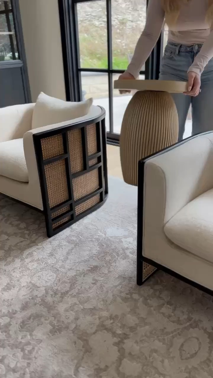 Perfect little table to place between two accent chairs. The fluted base and light wood tone give it that high-end look, but for less! ✨

#LTKHome #LTKdayinmylife