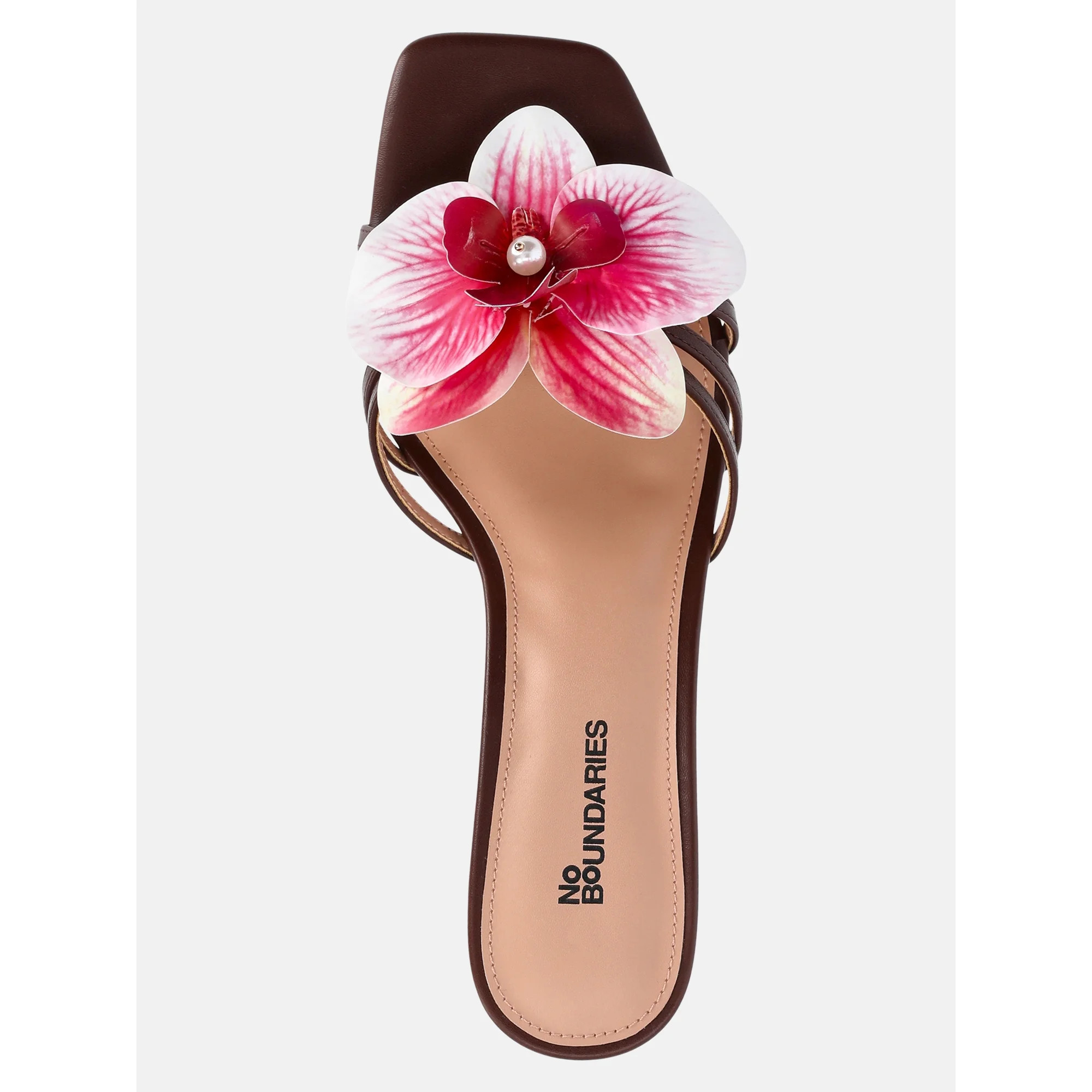 No Boundaries Women's Floral Heels | Walmart (US)