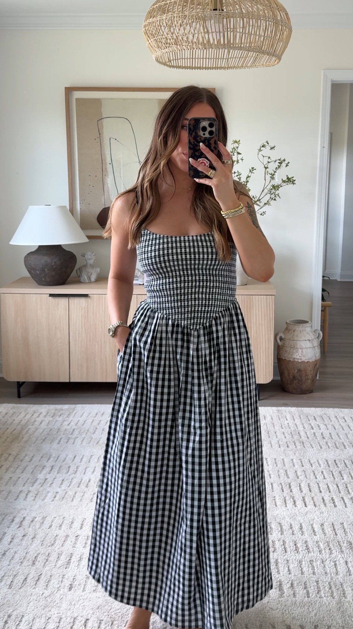 Wearing a small in the dress. It’s pretty stretchy. 
Gingham maxi dress. Abercrombie maxi dress. Abercrombie summer dress. Abercrombie dress. 

#LTKStyleTip #LTKFindsUnder50 #LTKSaleAlert