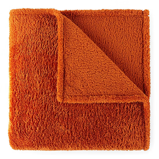 Home Expressions Teddy Sherpa Ultra Lightweight Blanket | JCPenney