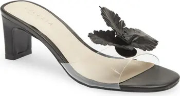 Park Ave Leather Flower Sandal (Women) | Nordstrom