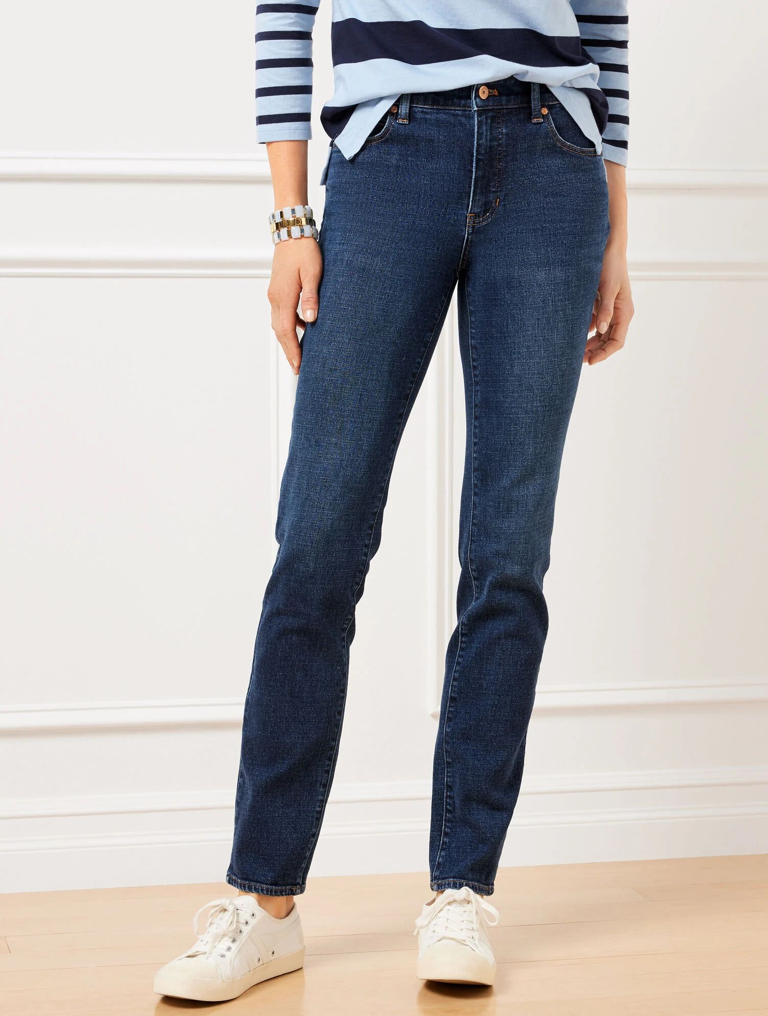 Straight Leg Jeans - Adelaide Wash | Talbots