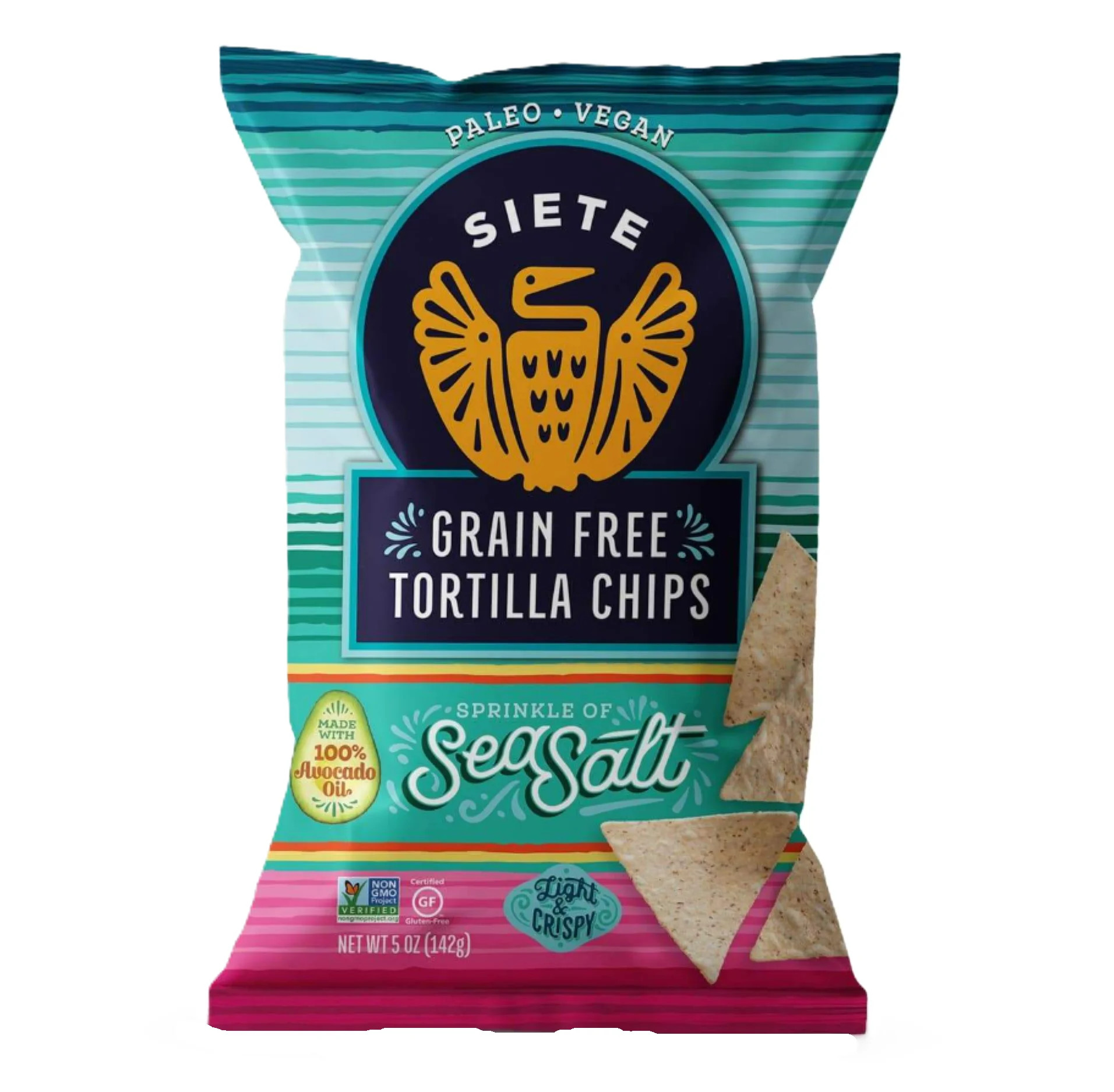 Siete Family Foods Grain Free Tortilla Chips, Sprinkle of Sea Salt, 5 oz | Walmart (US)