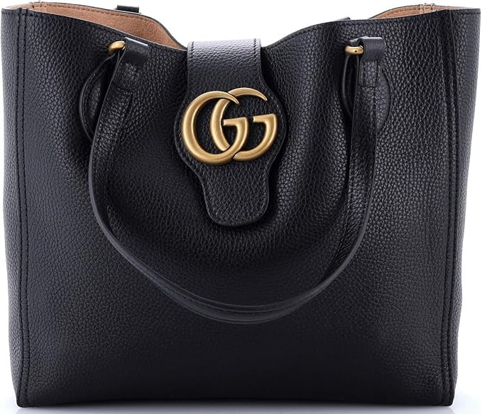 Amazon.com: Gucci, Pre-Loved Dahlia Tote Leather Small, Black : Luxury Stores | Amazon (US)