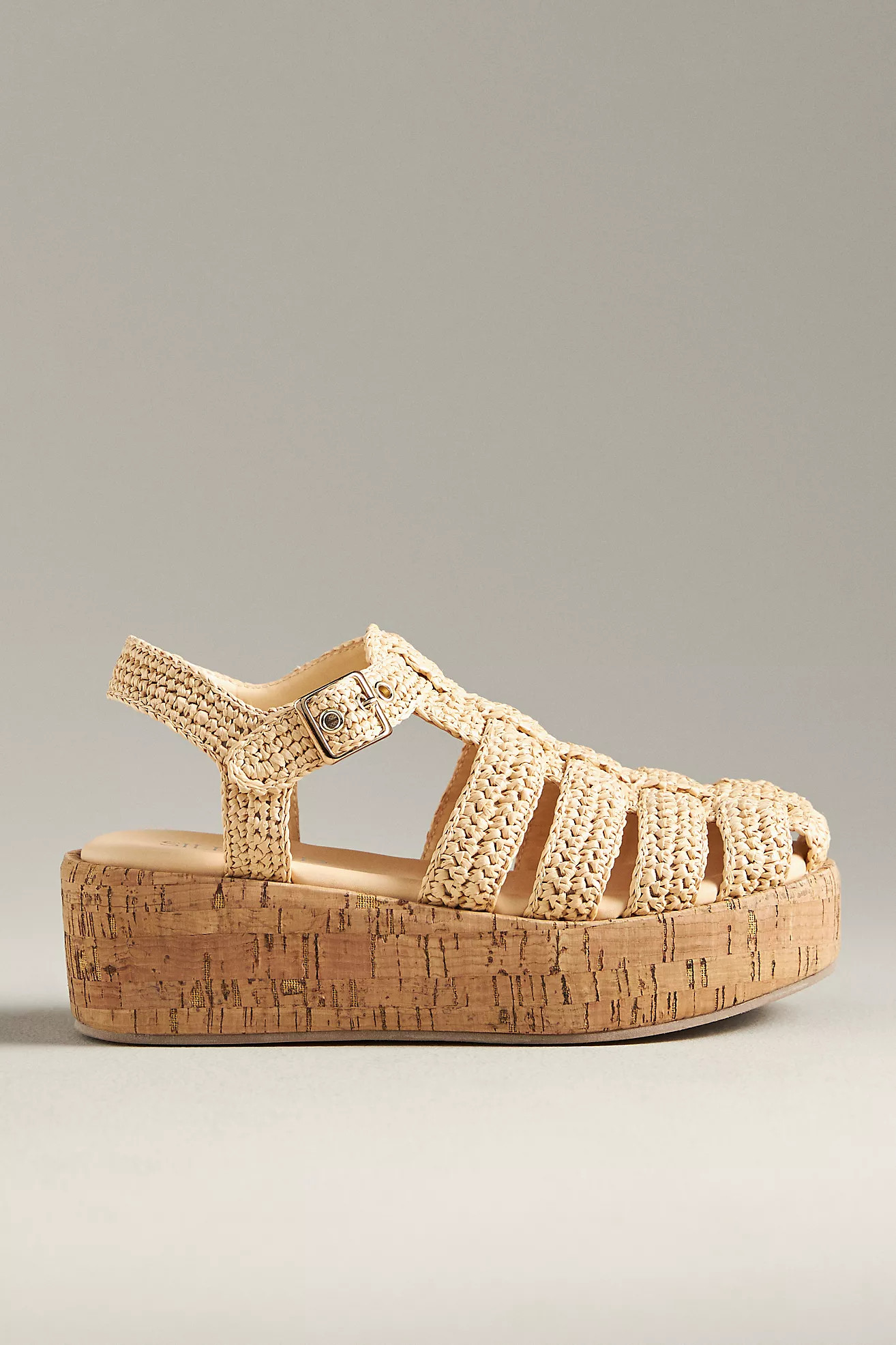 Silent D Fisherman Cork-Bottom Platform Flats | Anthropologie (US)