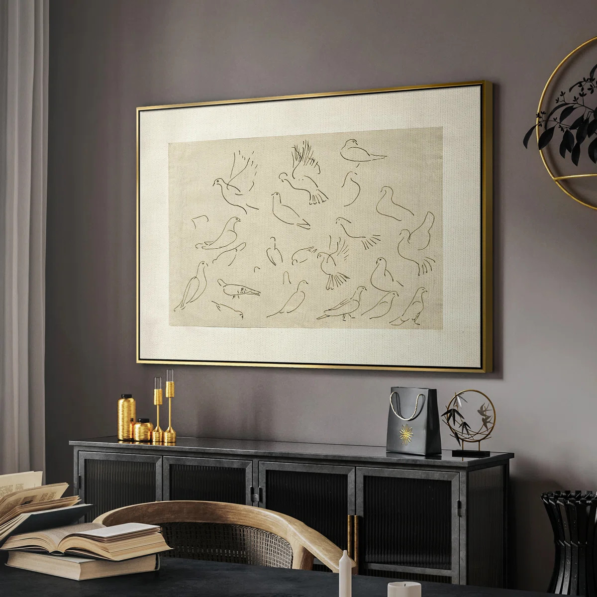 " Vintage Sketch - LIX " | Wayfair North America