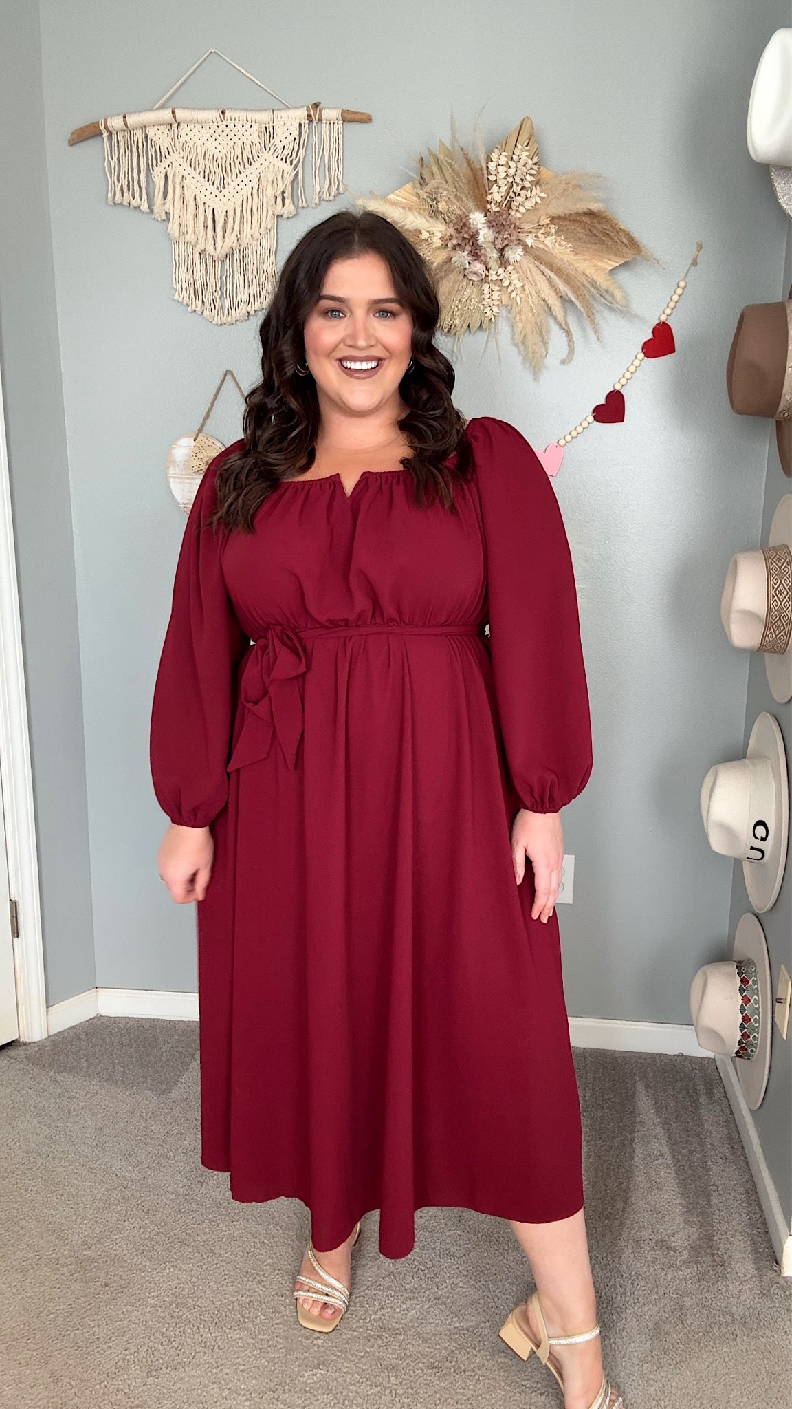 Amazon plus size dress under $50! Love the long sleeve and flowy style. Wearing a size XXL plus. Valentine’s Day dress or wedding guest approved! 🌹

#LTKStyleTip #LTKPlusSize #LTKFindsUnder50