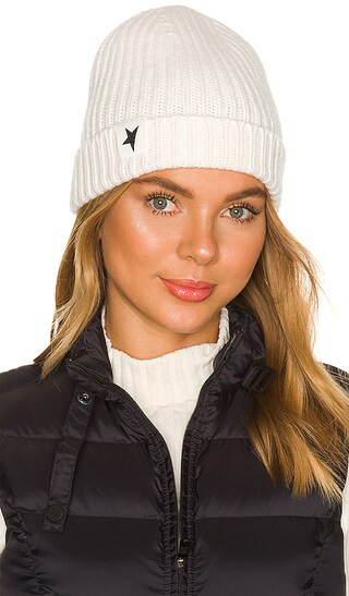 Damian Star Beanie in Off White | Revolve Clothing (Global)