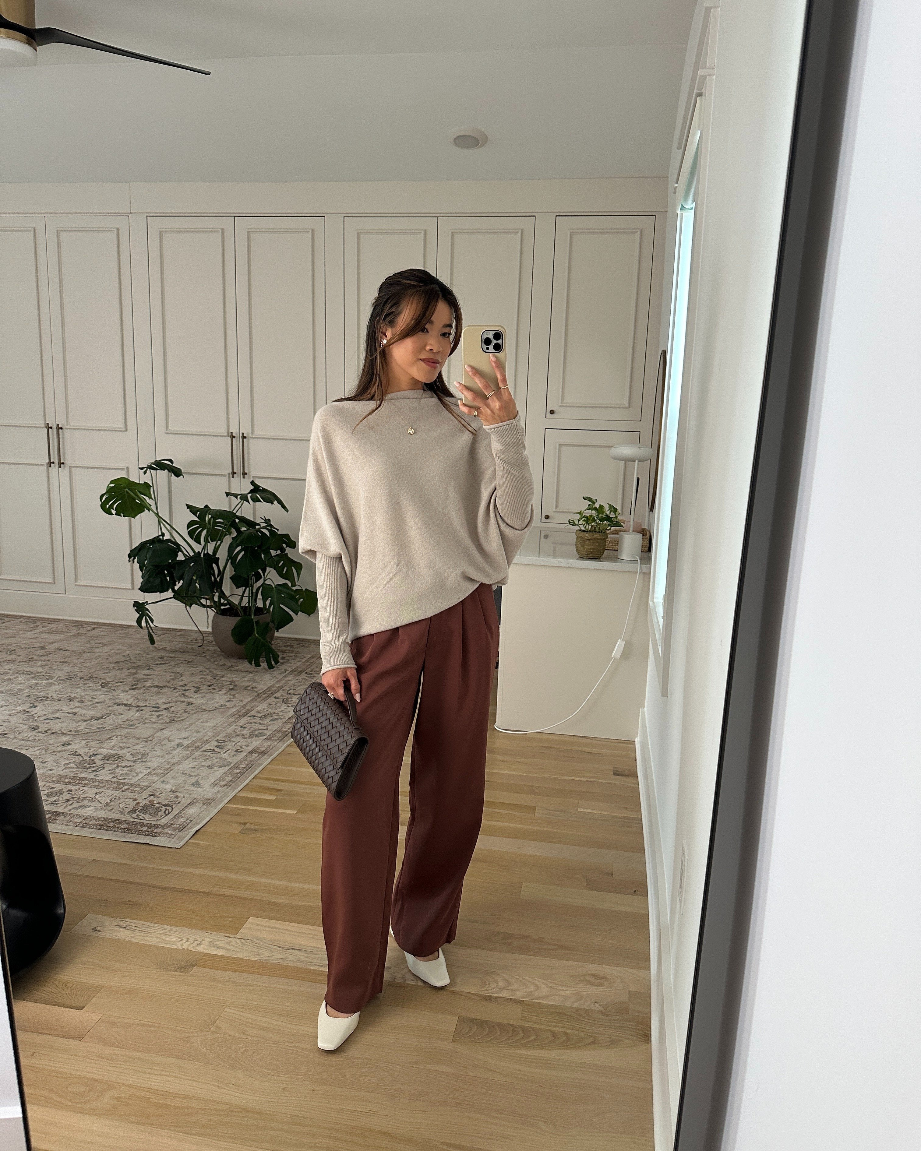 The cutest top from @Quince. So cozy for fall!

Sizing info:
-Quince 100% Mongolian Cashmere Asymmetric Draped Sweater (Size XS in Heather Cloud Beige) 
-Quince Stretch Crepe Pleated Wide Leg Pant (Size 0 short)

petite fashion, get dressed with me, outfit inspiration, ootd, nashville outfit, Nashville influencer, petite style, vacation style, casual outfits, mom style, petite pants, fall outfits, fall outfit info, fall pants, fall outfit idea, fall top, fall sweater, fall shoes, quince, summer top, fall sweater, pleated trouser, petite pleated trouser

#LTKootd #LTKSeasonal #LTKPetite