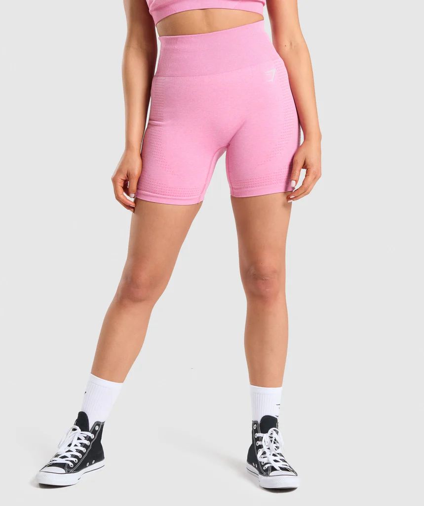 Gymshark Vital Seamless 2.0 Shorts - Pink Marl | Gymshark (Global)
