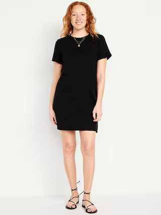 Crew-Neck Mini T-Shirt Dress | Old Navy (US)