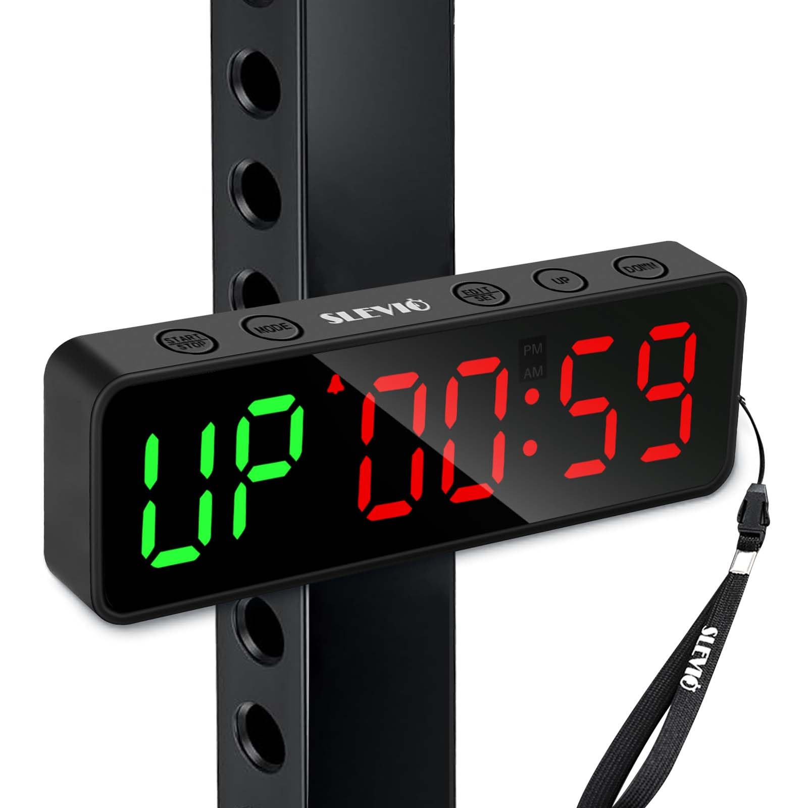 Small Gym Timer Clock Stopwatch Magnetic Workout Interval Timer, Large LED Digital Display, Home ... | Amazon (US)