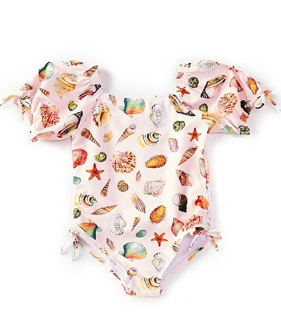 x Jennifer Sumko Little Girl 2T-6X Family Matching Sea Shell Swim | Dillard's