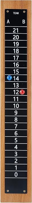 Steel Scoreboard Nailed on a Beech Board with Magnetic Score Keepers for Cornhole and Other Games... | Amazon (US)