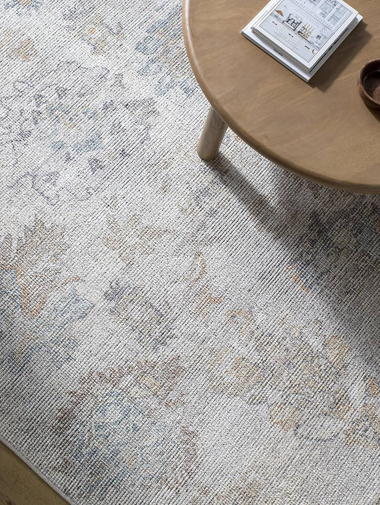 Surya Our PNW Home x Olympic Updated Traditional Area Rug, 5'3" x 7', Light Gray | Amazon (US)