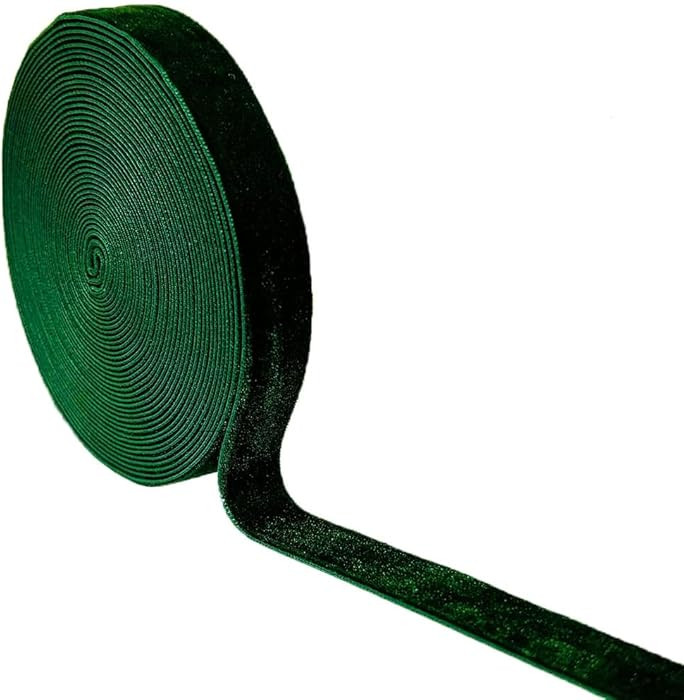 Wedding Christmas Valentin's Day Gift Box DIY Craft Decor Velvet Ribbon (Dark Green, 5/8''x6Yards... | Amazon (US)