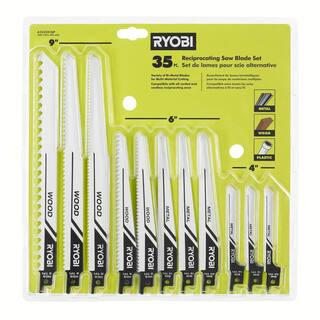 RYOBI Multi-Purpose Reciprocating Saw Blade Set (35-Piece) A233501 - The Home Depot | The Home Depot