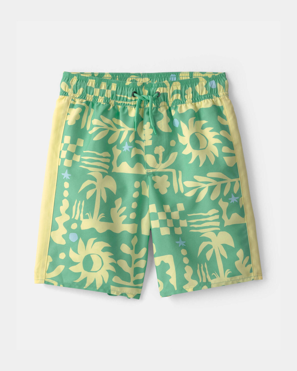 Boys Tropical Swim Trunks - Green/Yellow | Carter's Inc