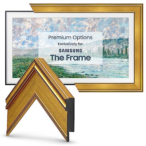 Frame My TV Deco TV Frames - Antique Gold Smart Frame Compatible Only with Samsung The Frame TV (65", Fits 2021-2024 Frame TV) | Amazon (US)