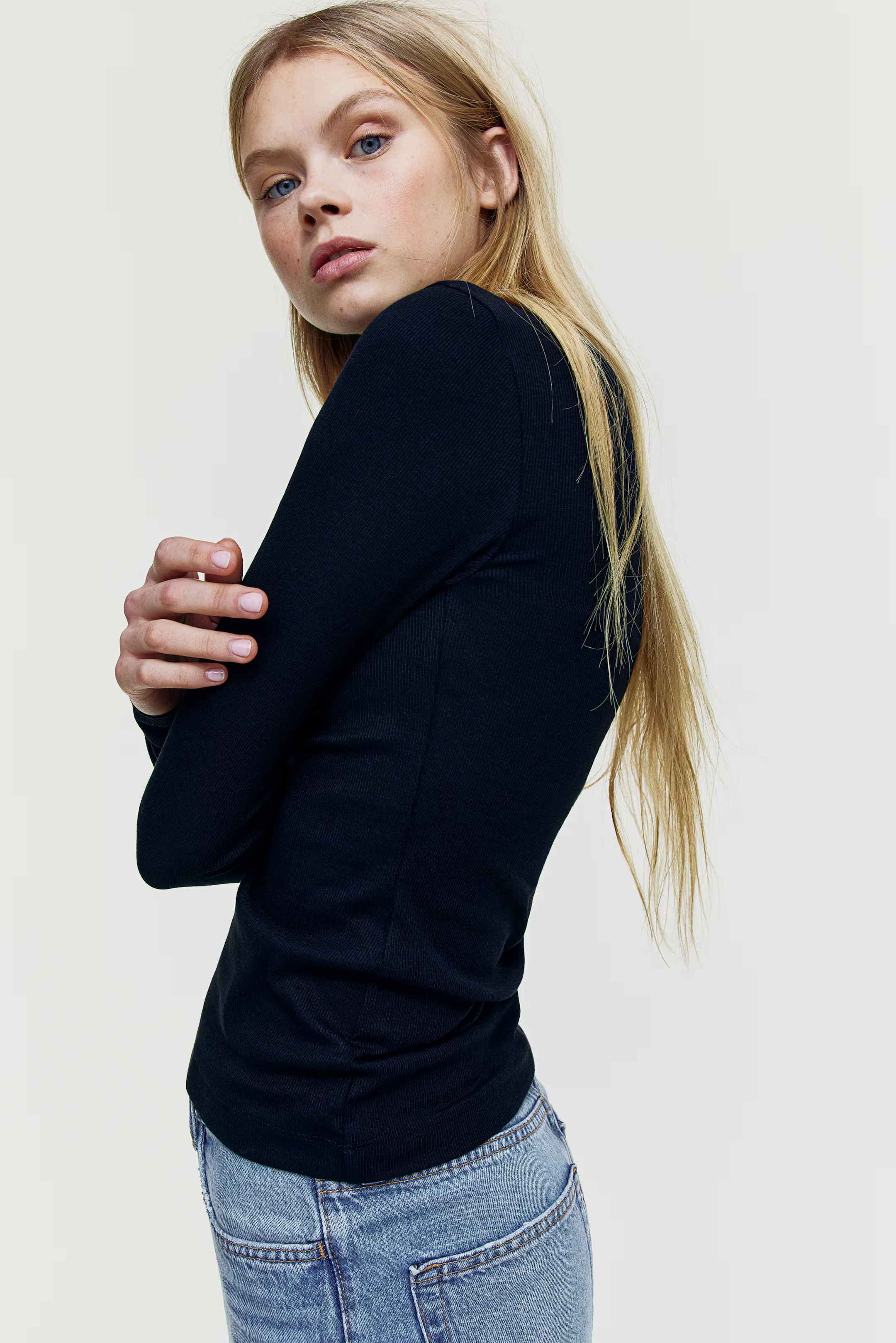 Ribbed top | H&M (UK, MY, IN, SG, PH, TW, HK)