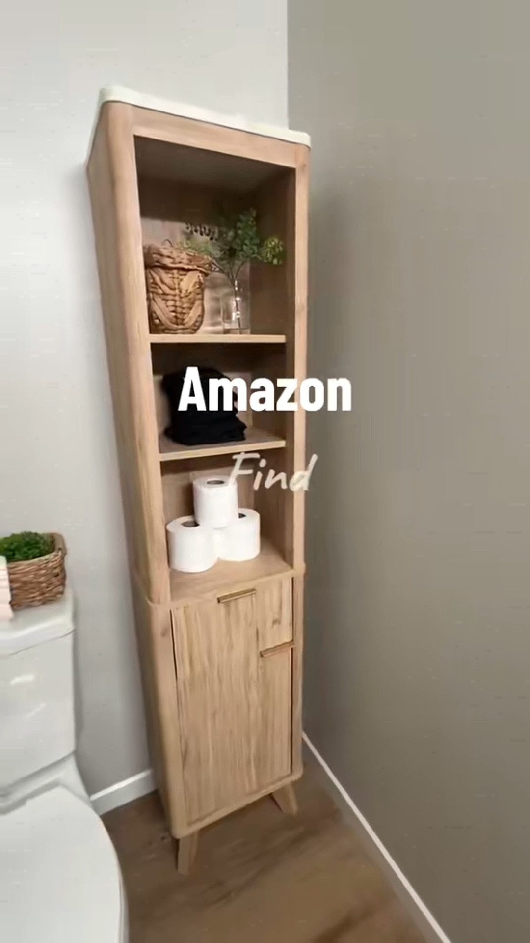 Great storage solution for a bathroom or other small space 

#LTKHome #LTKSaleAlert #LTKdayinmylife