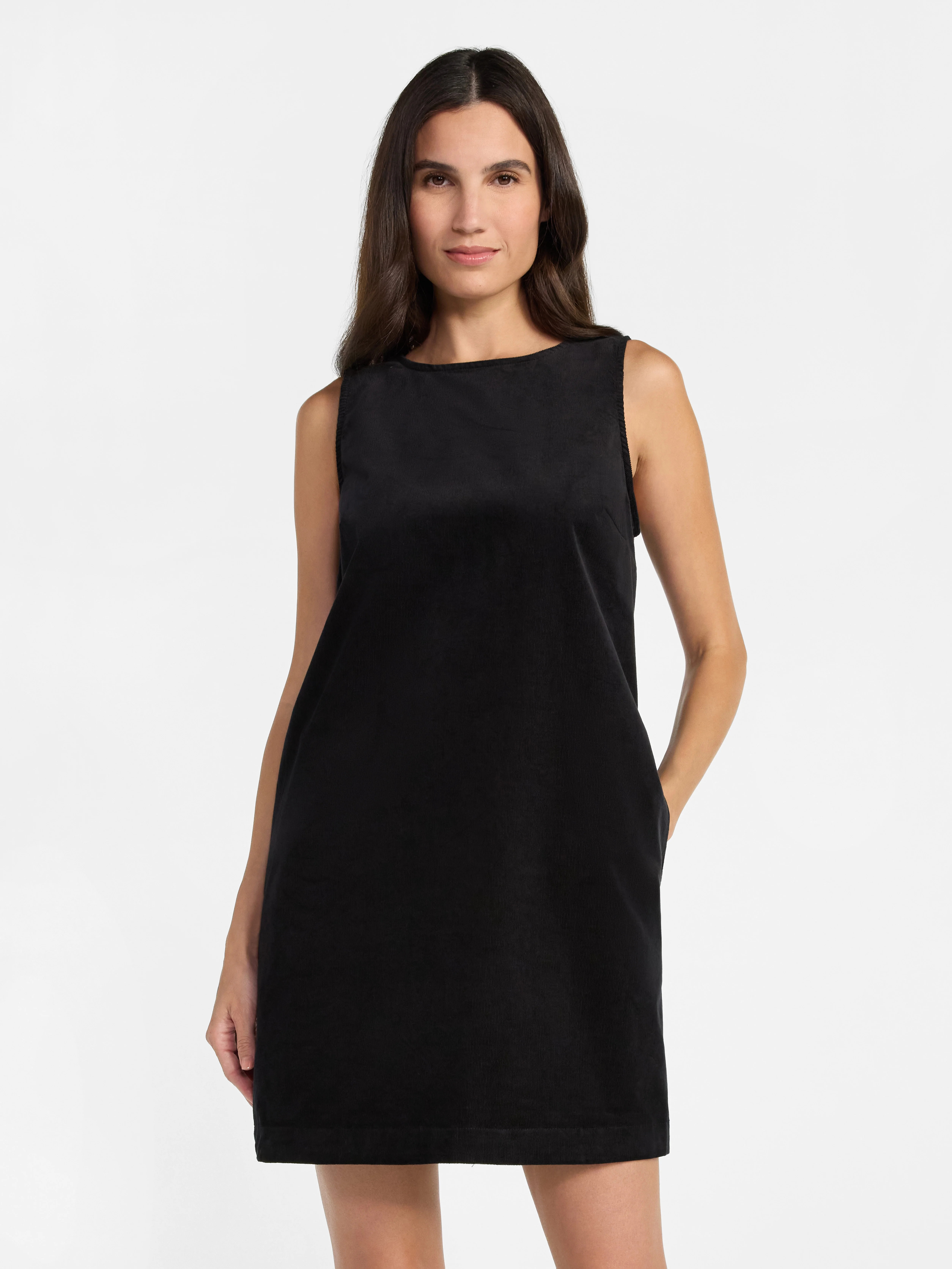 Time and Tru Women's Corduroy Shift Dress, XS-XXXL | Walmart (US)
