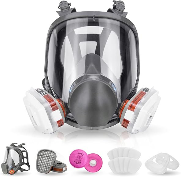 Reusable Respirаtor full Face Cover, Gas Cover Organic Vapor Mask and Anti-fog,Full Face Cover, ... | Amazon (CA)