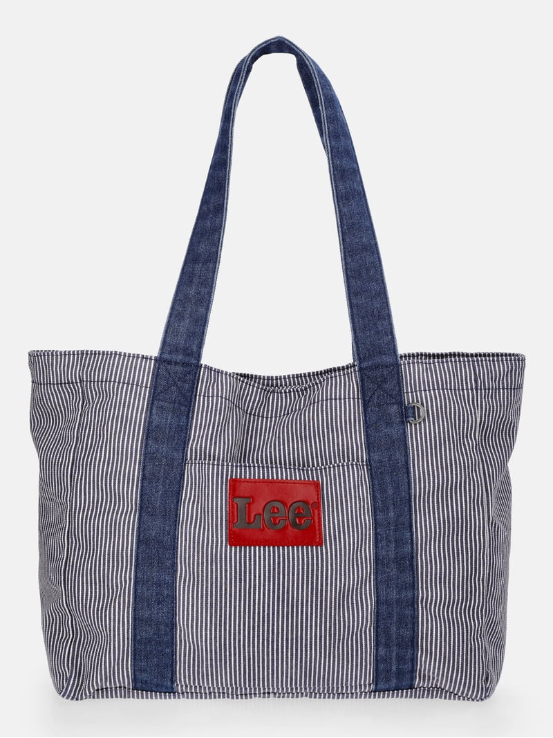 Kacey Lee Women's Denim Tote Bag, Hickory Stripe | Walmart (US)