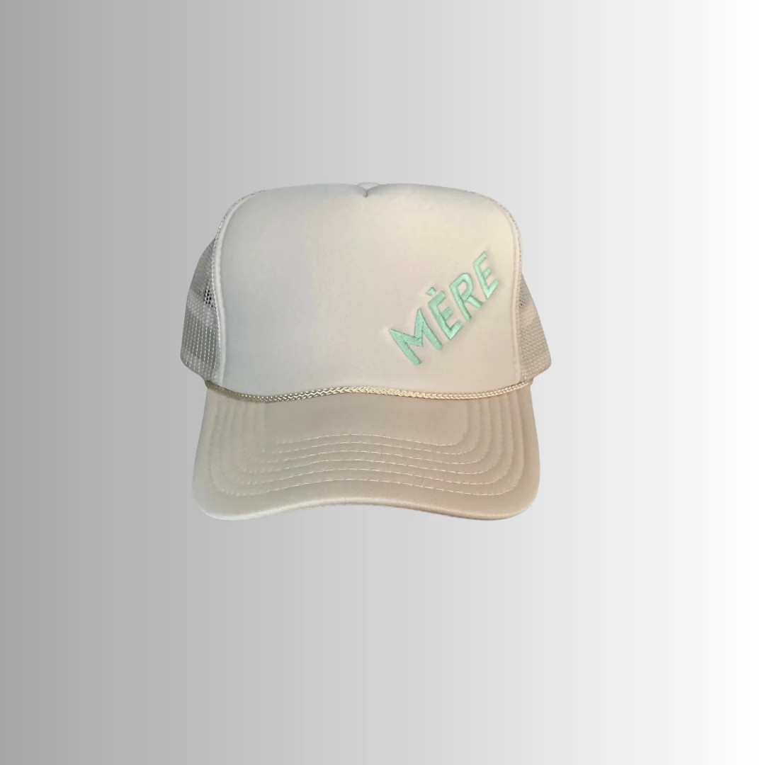 MÉRE - Embroidered Trucker Hat - Sand | Mother Hats