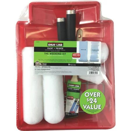 Shur-Line 8105RFN 9 Pieces Paint Roller Kit, Polypropylene | Walmart (US)