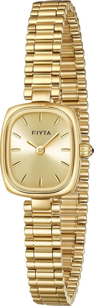 FIYTA Gold Watches for Women Vintage Ladies Wrist Watches Stainless Steel Dainty Small Gold Watch... | Amazon (US)