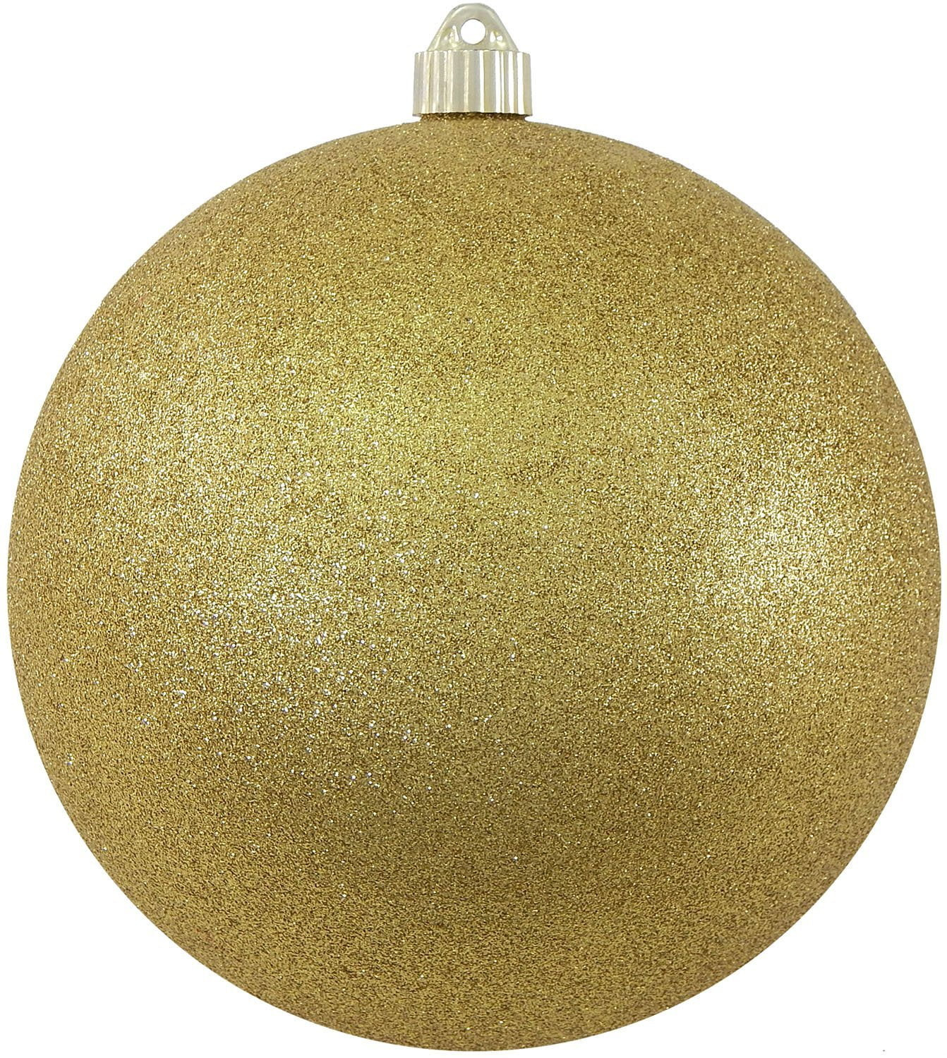 Large Shatterproof Glitter Ball Ornament, 8" (200mm), Gold Glitter - Walmart.com | Walmart (US)