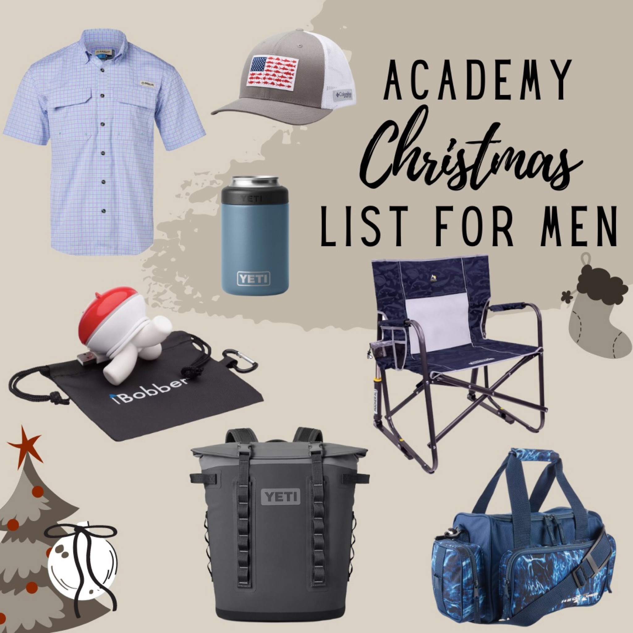 Christmas is right around the corner - time to start thinking about gifts for your man. Check out these academy Christmas ideas - more for people who are outdoorsy and like to fish 

#LTKGiftGuide #LTKmens #LTKSeasonal