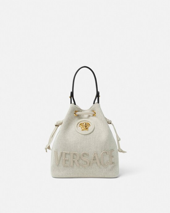 La Medusa Canvas Bucket Bag | Versace (US)
