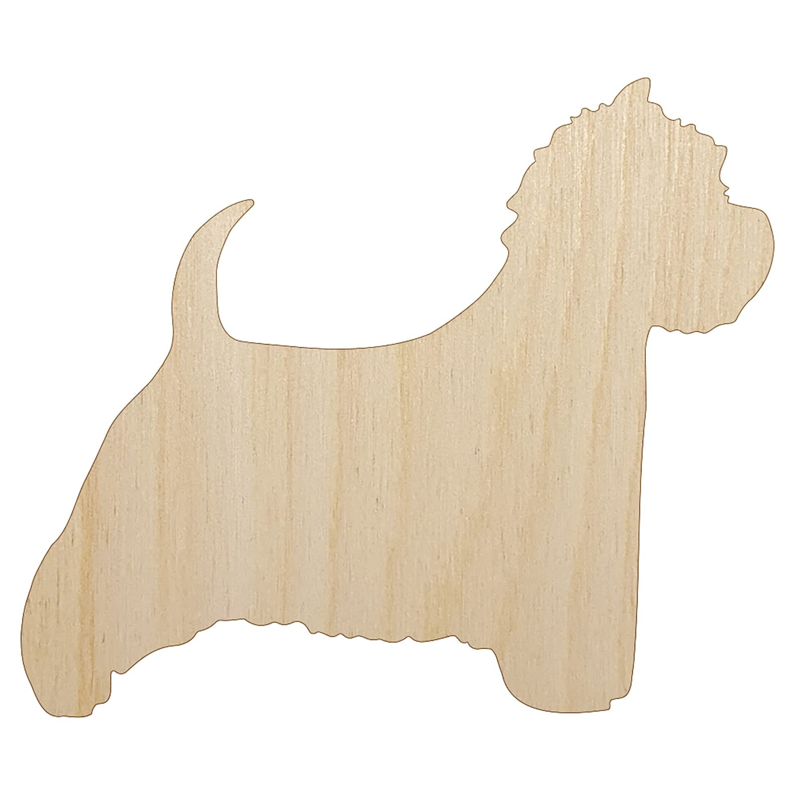 Westie West Highland White Terrier Dog Solid Unfinished Wood Shape Piece Cutout for DIY Craft Pro... | Amazon (US)