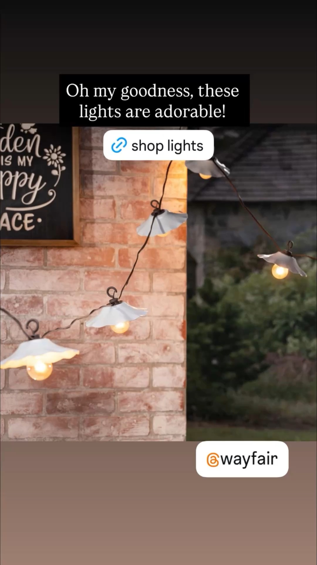 Oh my goodness, these lights are adorable!

Patio lights.  Outdoor lights.  

#LTKSaleAlert #LTKSeasonal #LTKHome