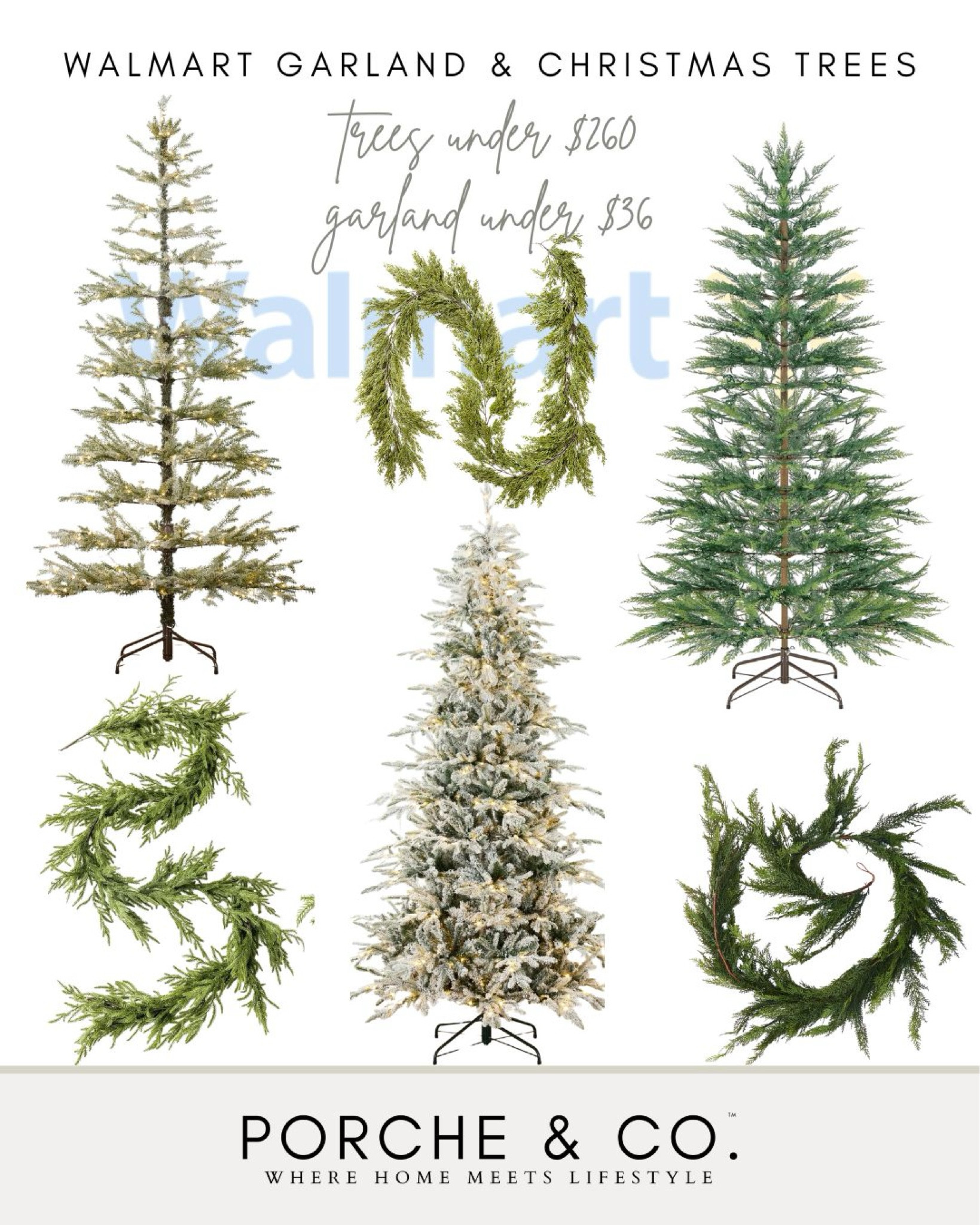 Christmas tree, Christmas garland, Christmas decor, Walmart, Walmart Christmas 
#visionboard #moodboard #porcheandco

#LTKHoliday #LTKSeasonal #LTKHome