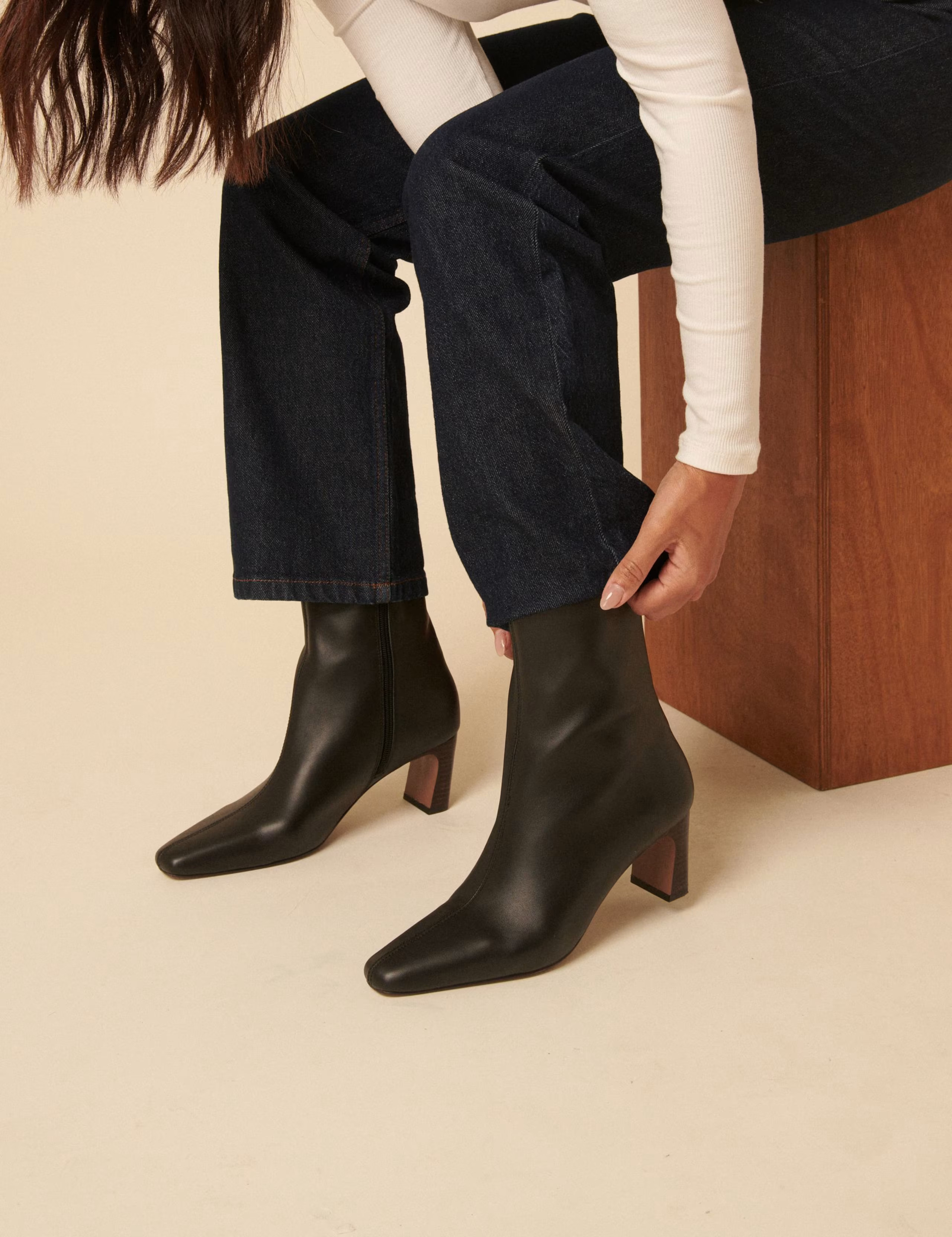 Suede Block Heel Pointed Ankle Boots | Marks & Spencer (UK)