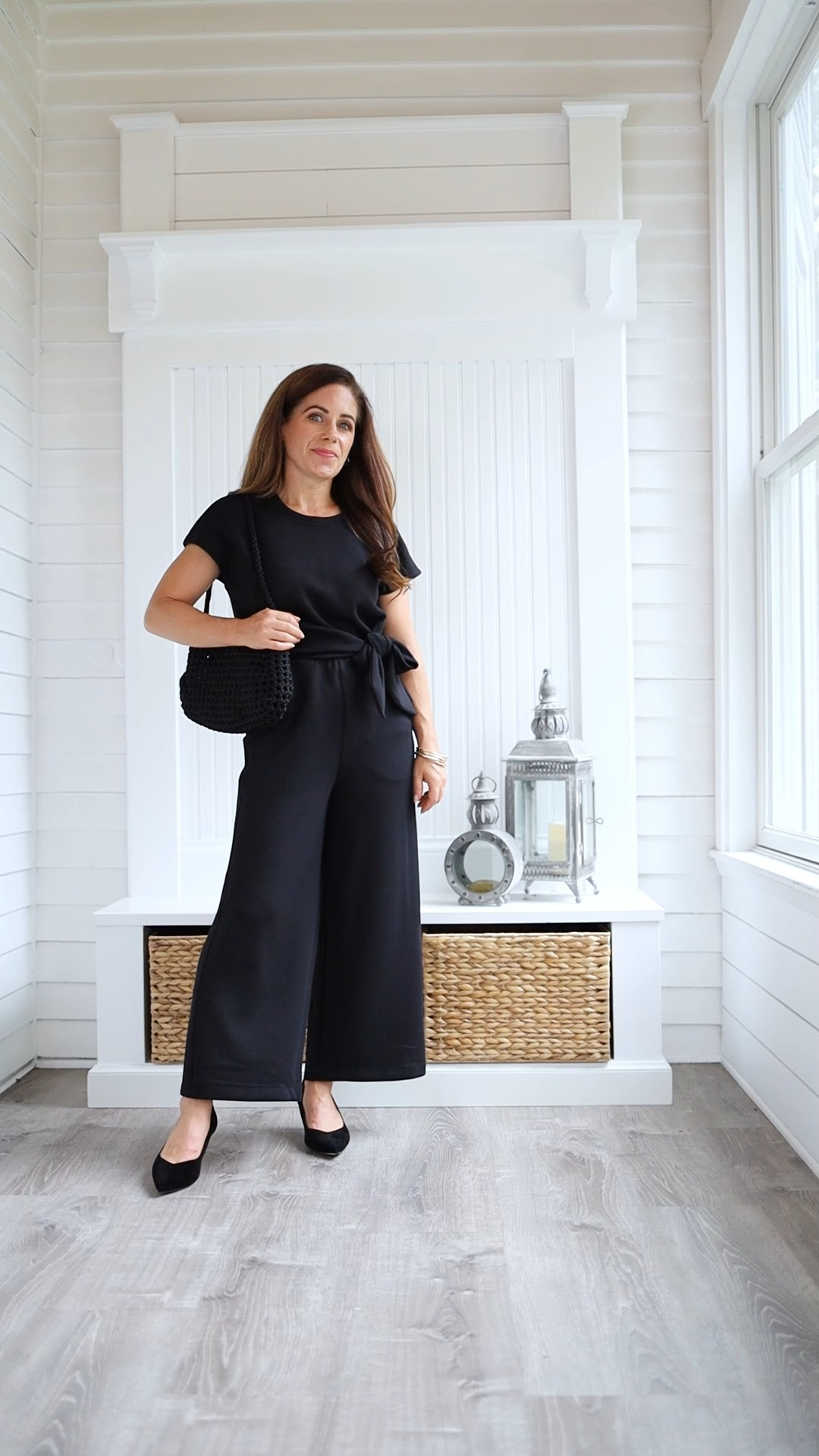 PETITE APPROVED ✔️ I put the SPANX AirEssentials Tie-Waist Jumpsuit to the 4’11 test — and this one is a green light!

The 25” inseam works beautifully on my frame, the tie waist hits in just the right spot, and the overall proportions are incredibly flattering. And the AirEssentials fabric? Deliciously soft, lightweight and drapey without overwhelming a petite frame.

But here’s the feature I REALLY appreciate: there’s a hidden opening that makes getting in and out so much easier. 🙌 No more regretting your outfit choice every time you need to use the bathroom!

If you’re looking for a polished, comfortable petite jumpsuit that can easily be dressed up or down, this is a YES from me at 4’11”.

Wearing: SPANX AirEssentials Tie-Waist Jumpsuit | Petite | 25” inseam

fall outfits women | travel outfits | travel look | black jumpsuit | business casual workwear 
 

 #LTKPetite #LTKWorkwear #LTKTravel