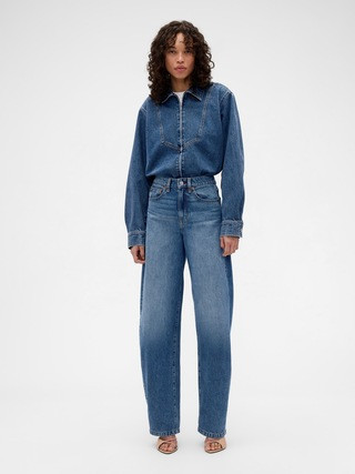 Gap × Victoria Beckham Denim Zip Shirt | Gap (CA)