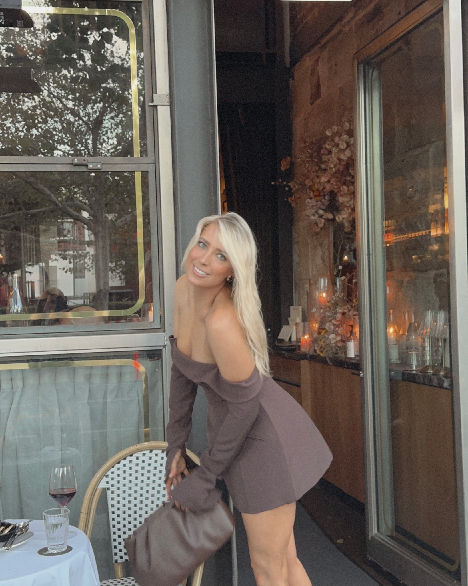 Cute mini chocolate dress with structured silhouette wearing size 10

#LTKaustralia #LTKdresses