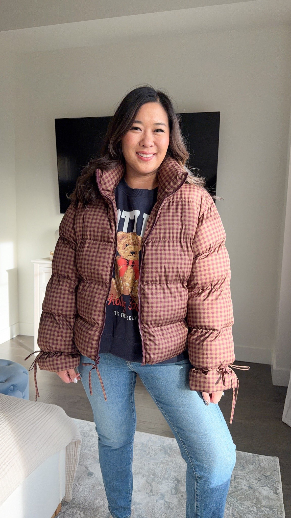 Target Fall / Holiday casual outfits I am loving as a size 6/8 curvy petite Mom!!
Bear Sweatshirt: XXL
Check Puffer Jacket: Large

holiday casual outfit, fall outfit, casual outfit, target, trendy fashion, women’s fashion, fall style, cozy casual outfit 

#LTKSeasonal #LTKStyleTip #LTKootd