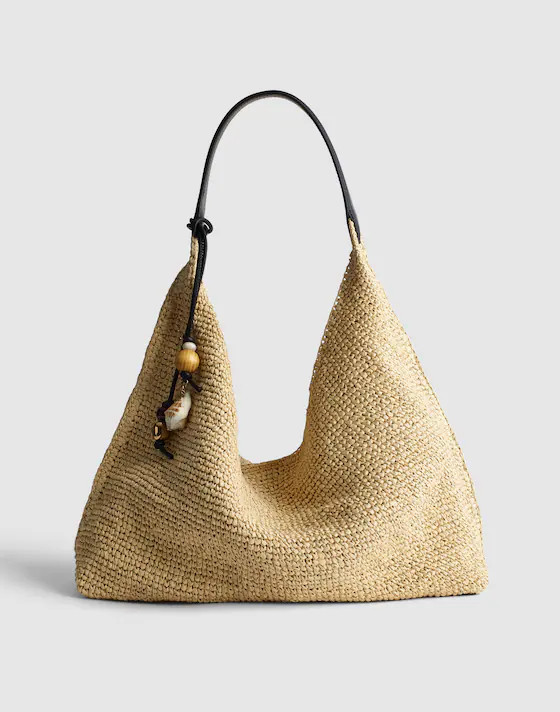 The Mylie Shoulder Bag in Raffia | Madewell
